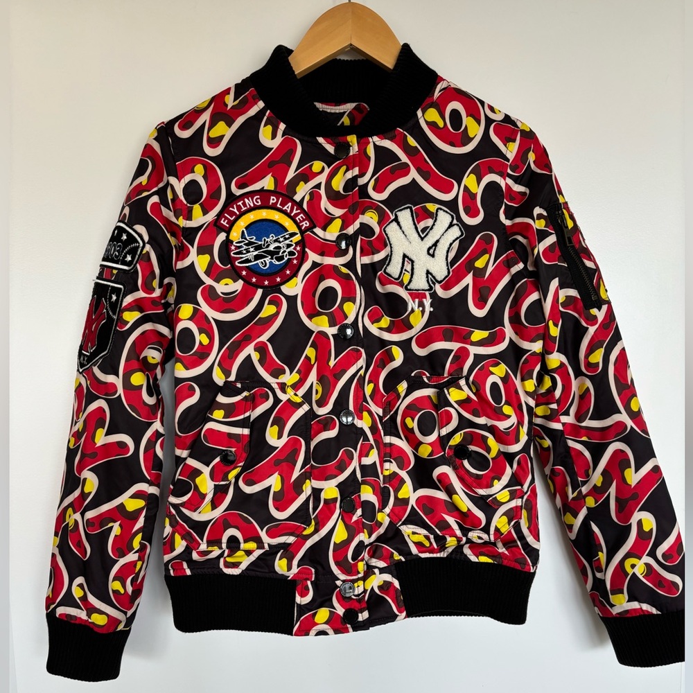 MLB 18” PTP New York Yankees Graphic Bomber Jacket, Streetwear, Size Small